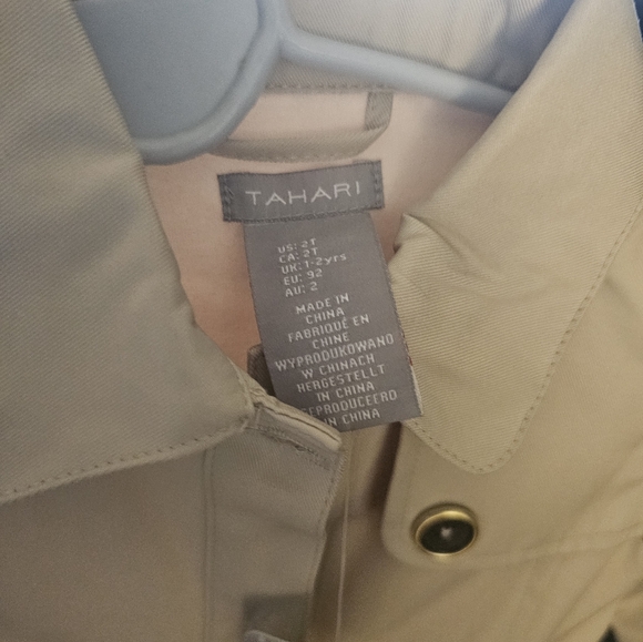 Tahari toddler trench jacket - Picture 5 of 6